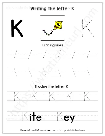 Writing The Letter K