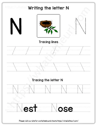 Writing The Letter N