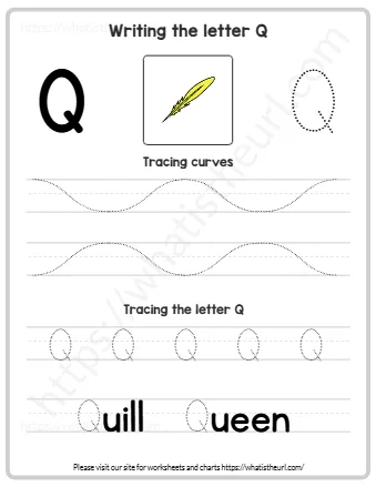 Writing The Letter Q