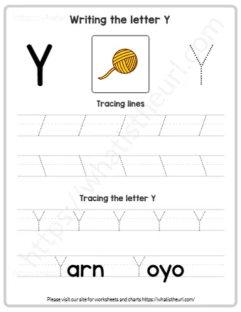 Writing The Letter Y