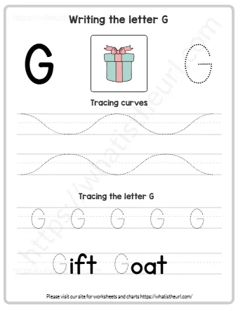 Writing The Letter G